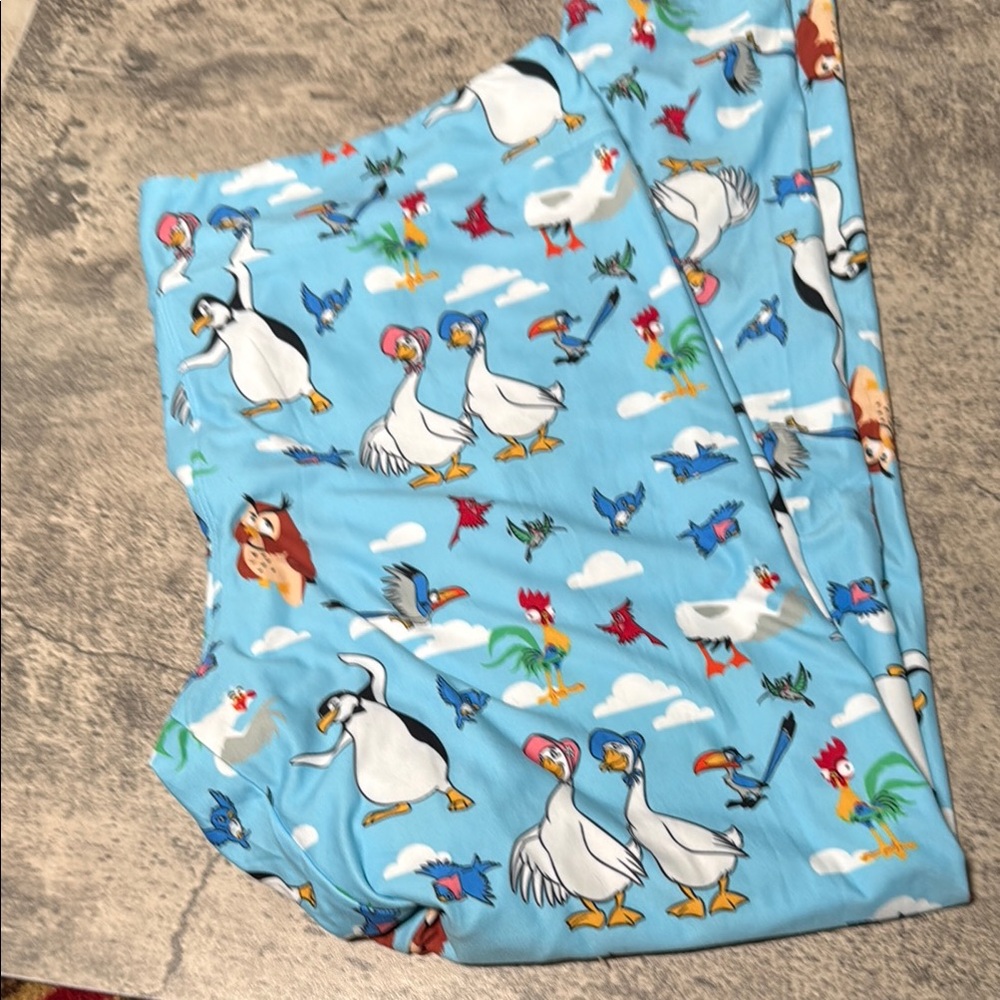 NWOT Disney Parks Leggings Womens - Birds Soft Zazu Hei Hei Scuttle Size Xl